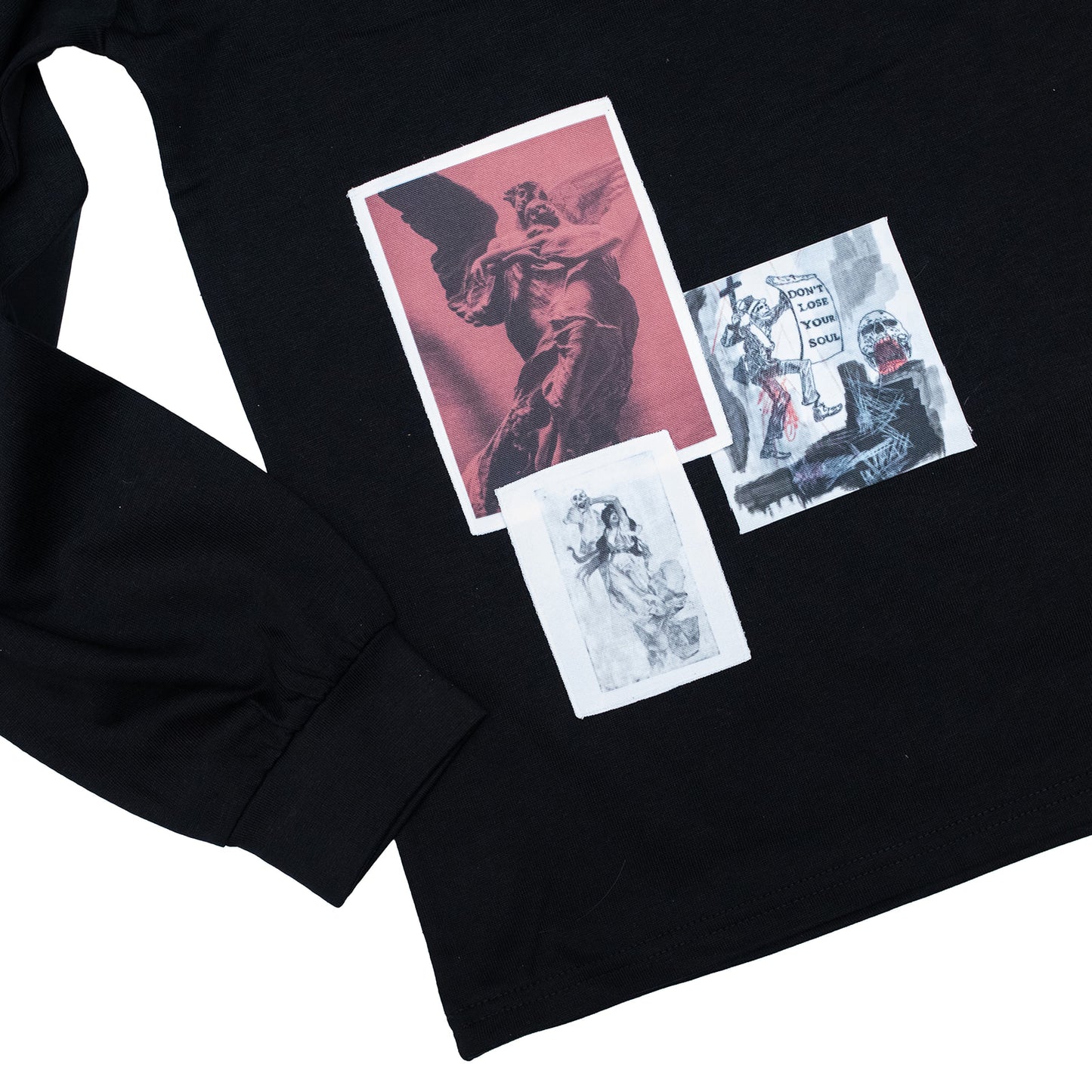"DON'T LOSE YOUR SOUL" LS T-SHIRT - BLACK