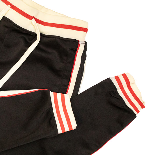 "NOIR ET ROUGE" TRACK PANTS
