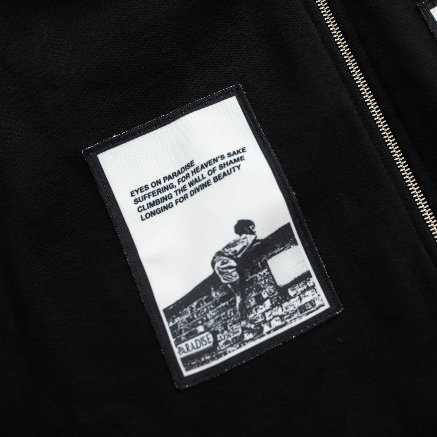 "SUFFERING FOR PARADISE" ZIP HOODIE