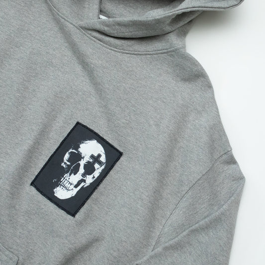 "DIVINE SKULL" HOODIE - GREY