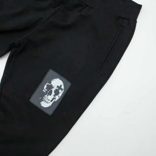 "DIVINE SKULL" SWEATPANTS - BLACK