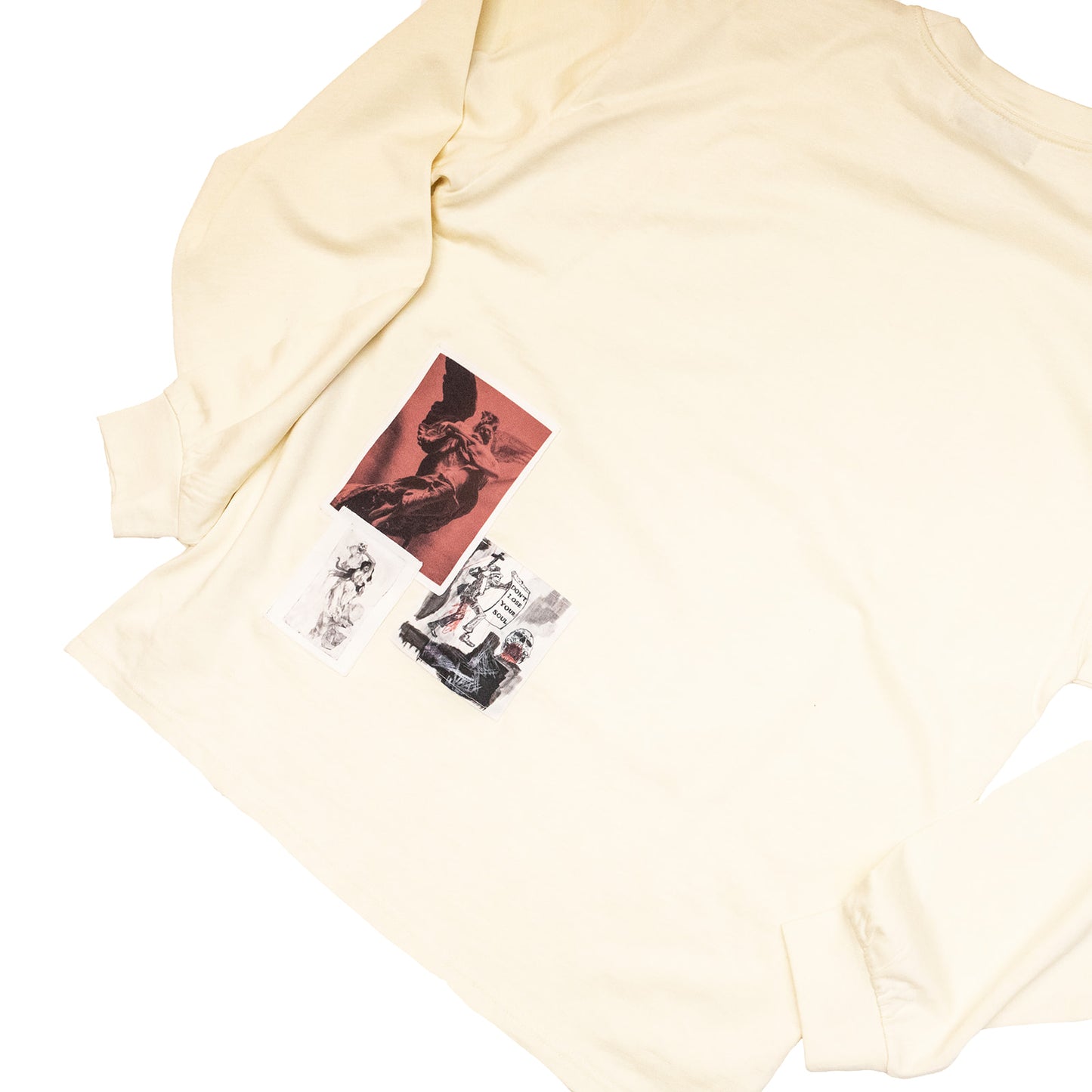 DON'T LOSE YOUR SOUL LS T-SHIRT - BUTTER