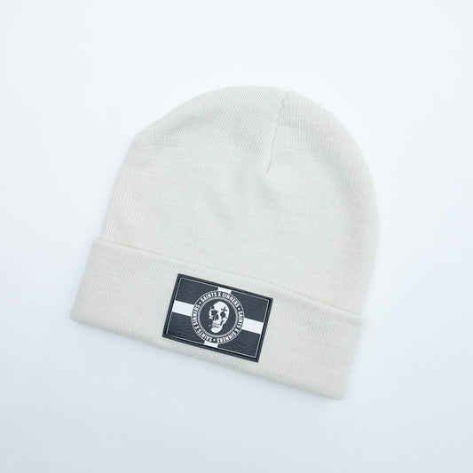 DIVINE SKULL BEANIE - CREAM