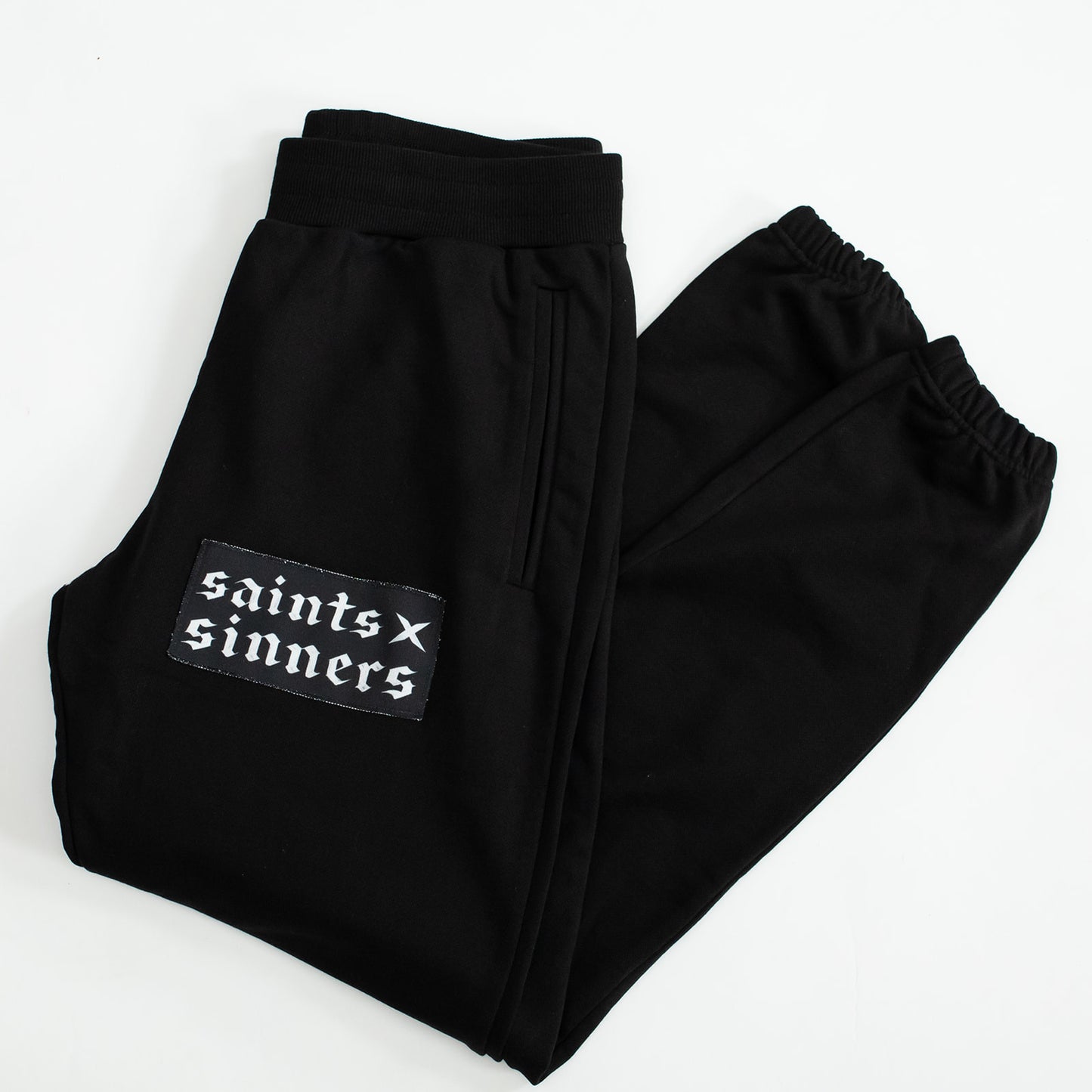 PAINTED LOGO SWEATS - BLACK